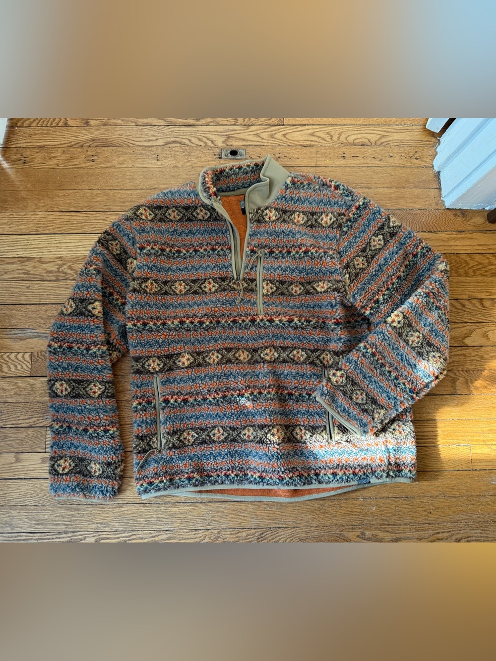 J Crew Nordic Fair Isle Sherpa-Fleece - Size XXL